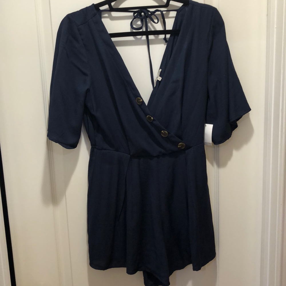 Navy blue Romper sz M
